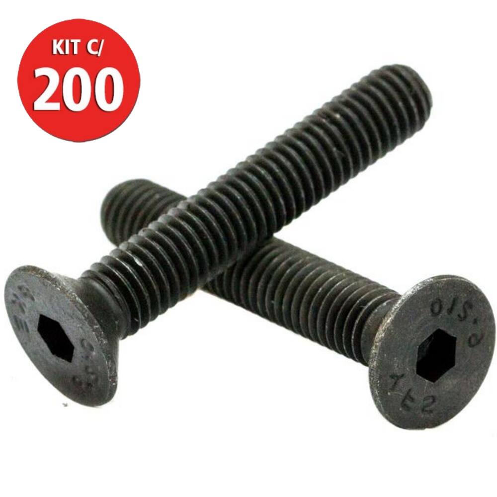 PARAFUSO ALLEN COM CABEÇA CHATA M6-1.00 X 30 200 Peças
