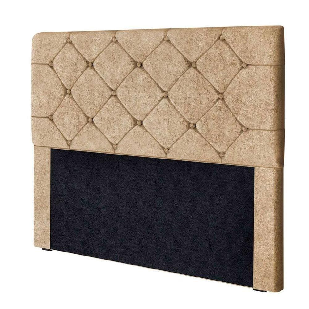 Cabeceira Gabriela 1,40m Para Cama Box Casal Bege