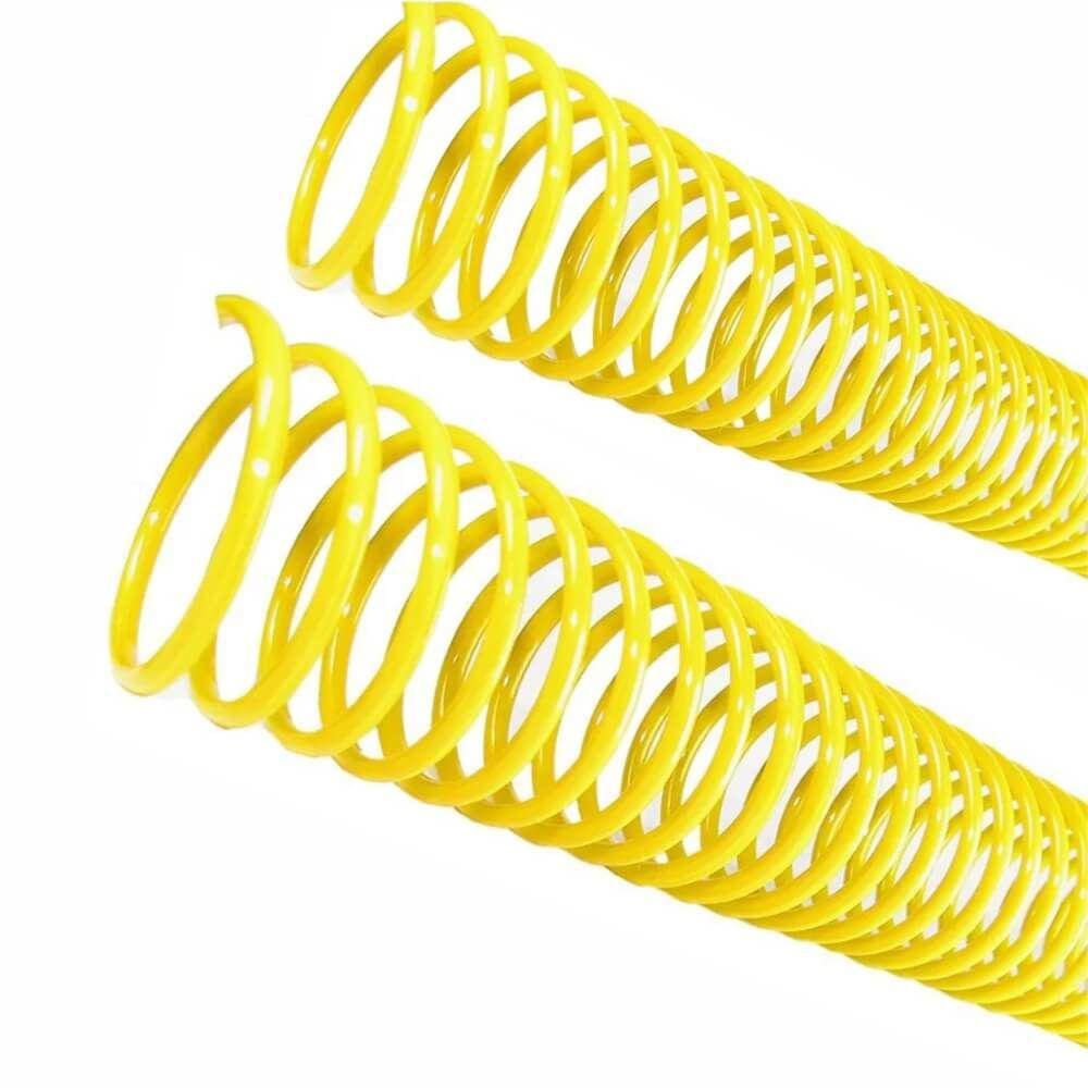 Espiral para Encadernação Amarelo 09 mm para 50 folhas 100un