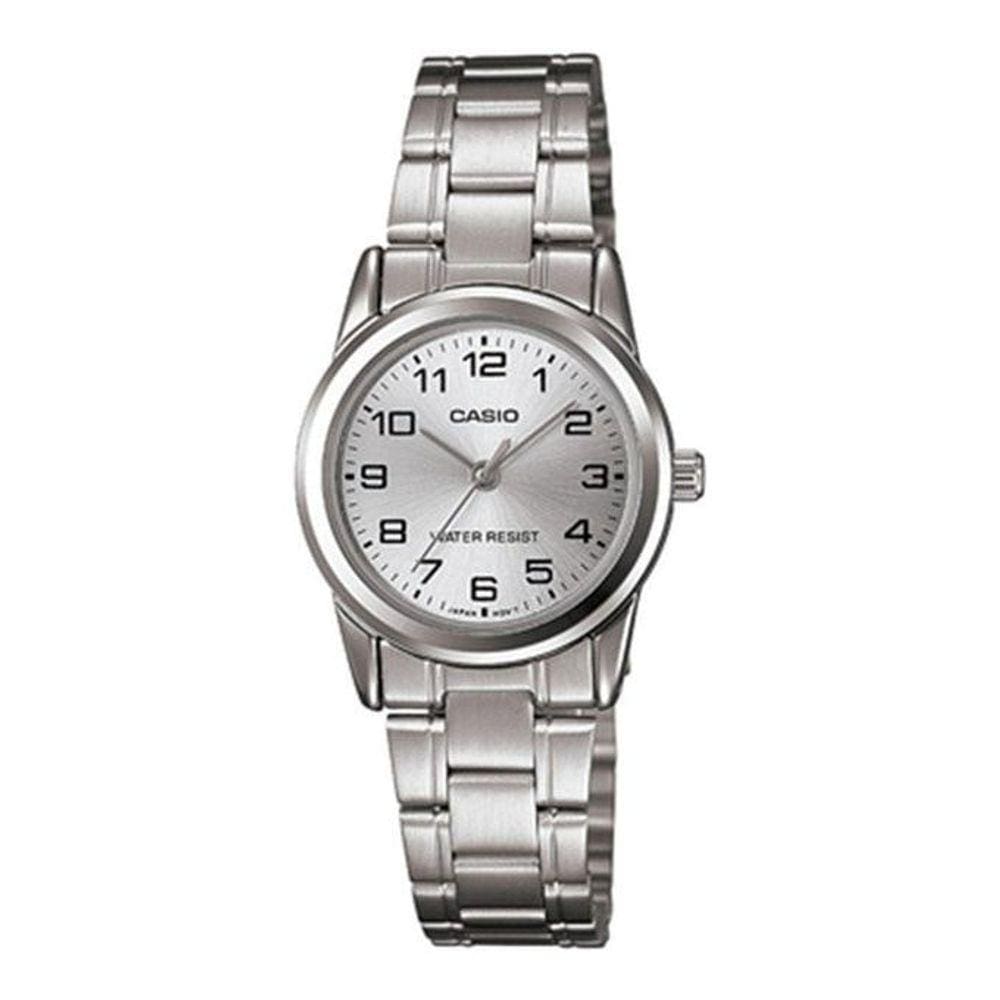 Relógio Feminino Casio Ltp-V001D Prata Analógico