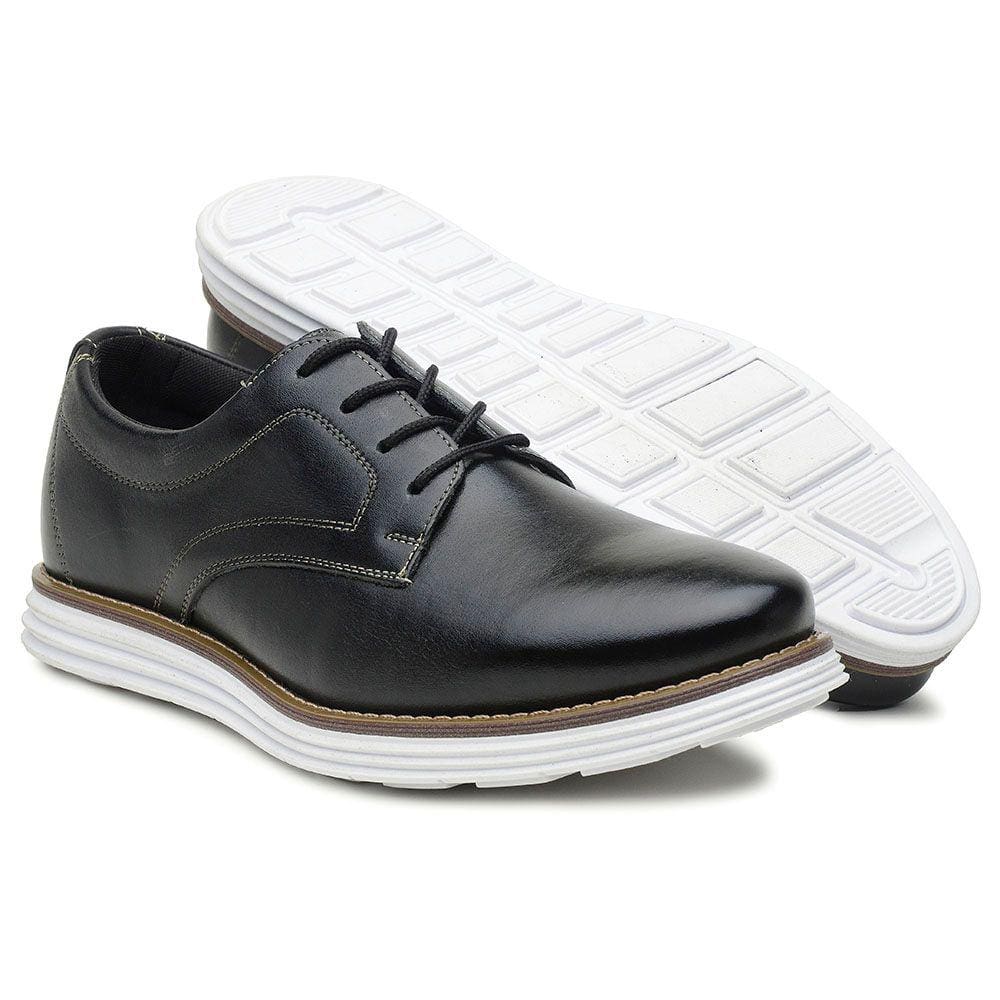 Sapato Oxford Masculino Couro Confortável Moda Casual