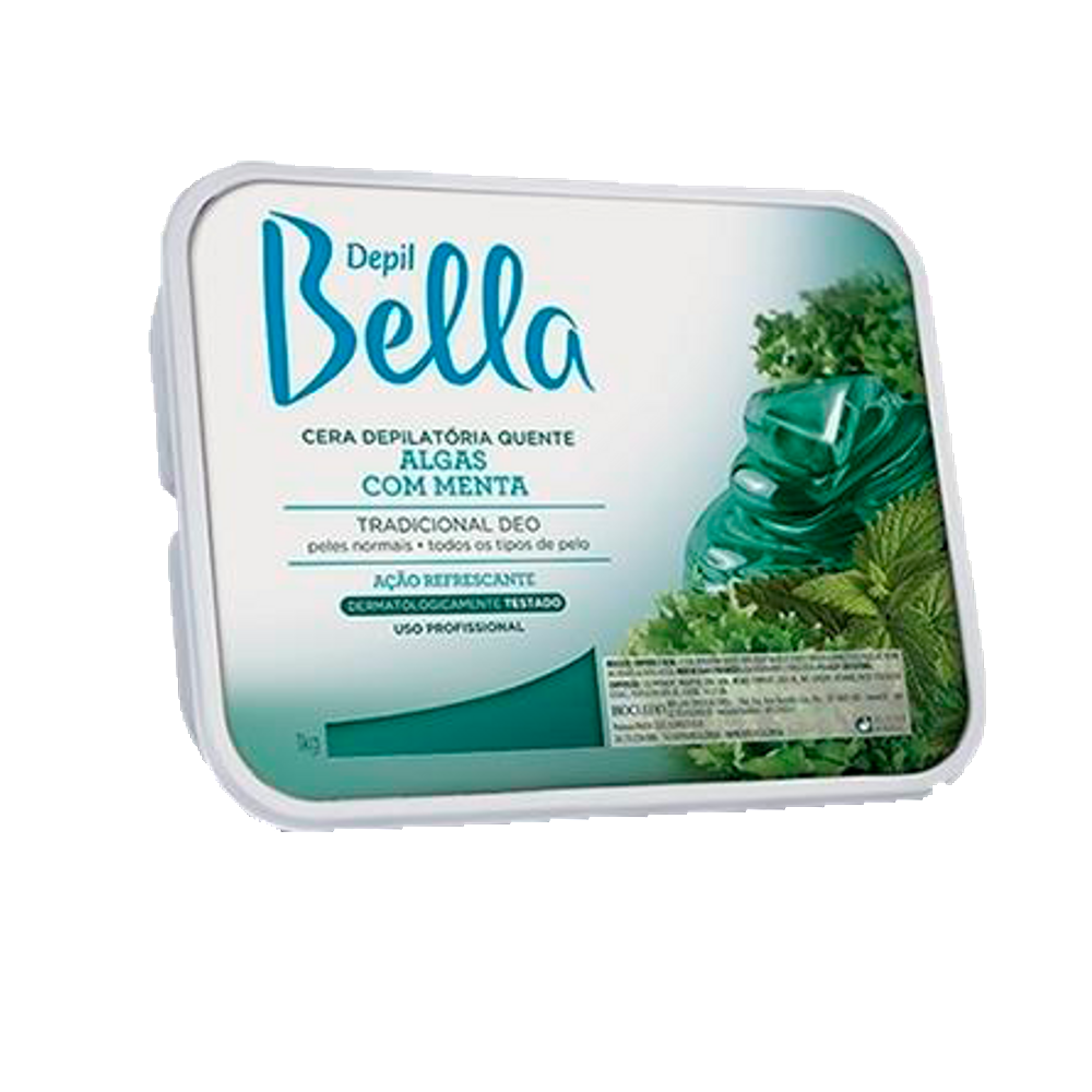 Cera Depilatoria Depil Bella Algas C/Menta 1Kg