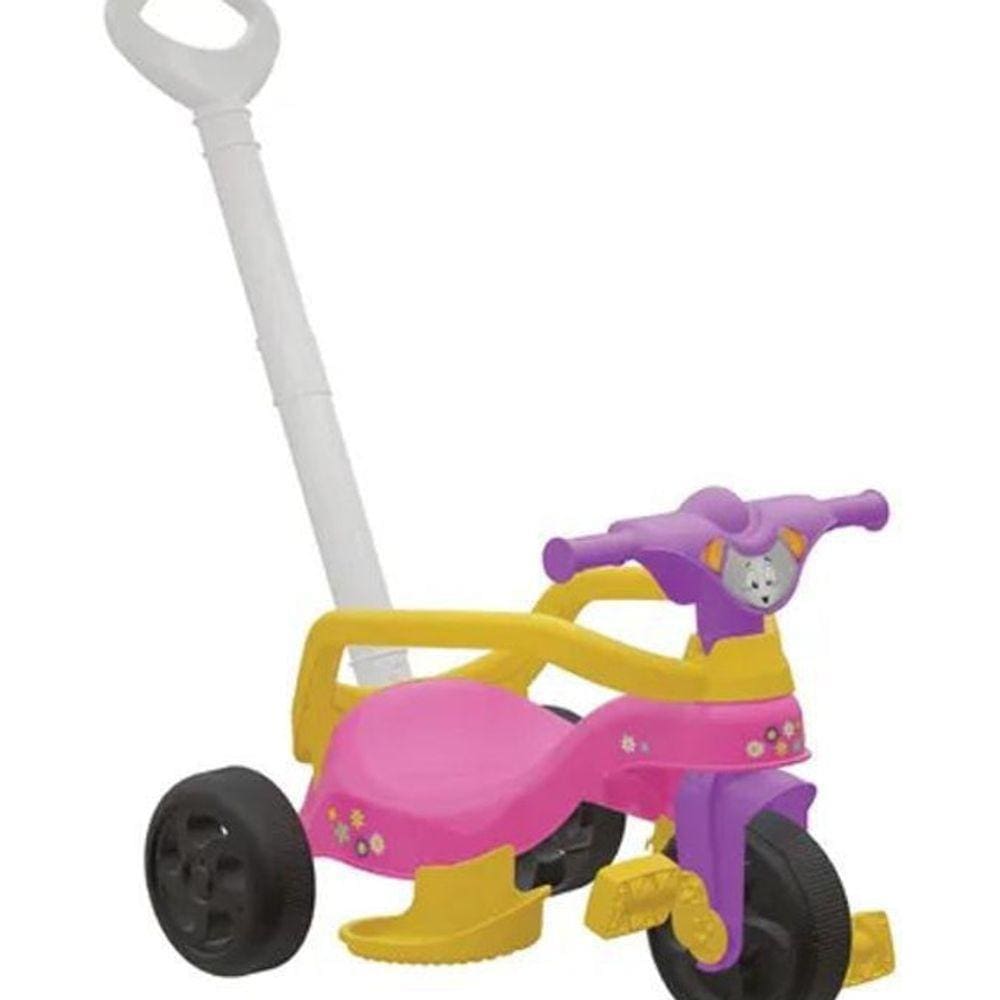 Triciclo Infantil Baby Encantado Completo Haste De Empurrar