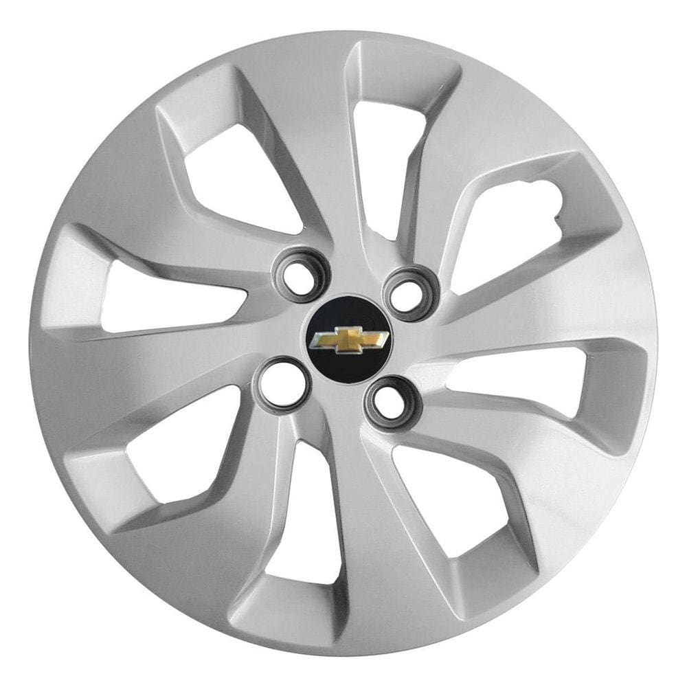 Kit 4X Calota Gm Onix Prisma Aro 14 Emblema 373Cb