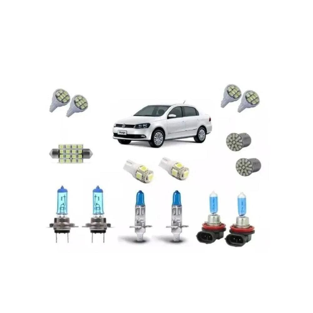 Kit Voyage G6 Foco Duplo Completo Super Branca + Led
