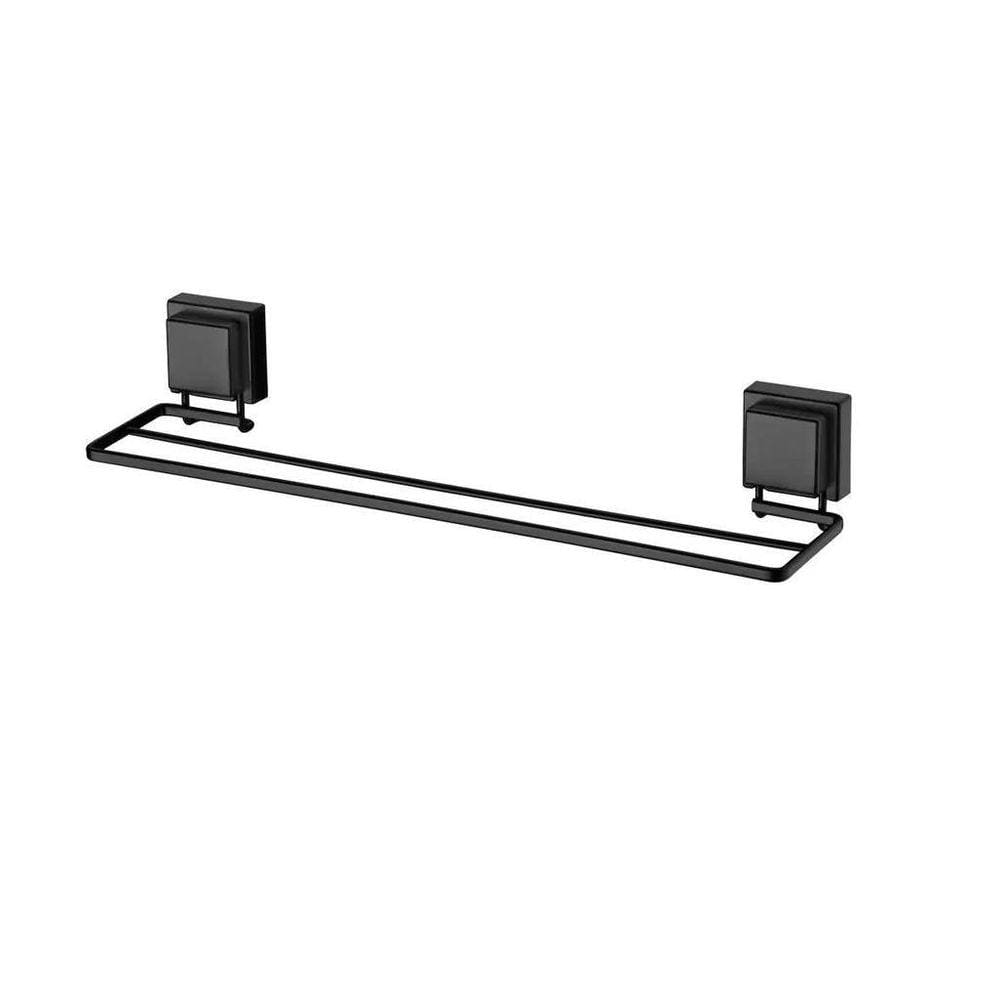Toalheiro Duplo 45Cm Preto Fosco Future