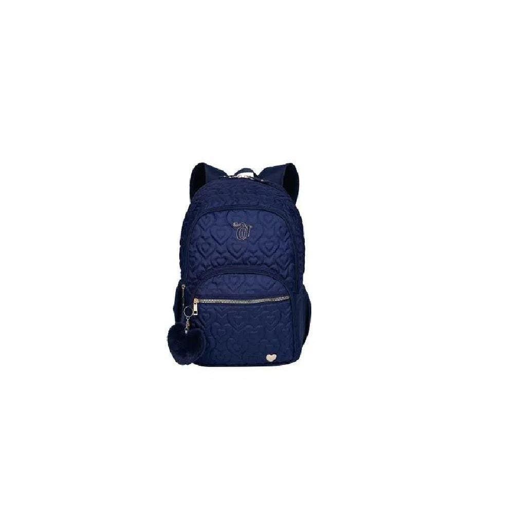 Mochila Grande Capricho Crush Azul Marinho 75895