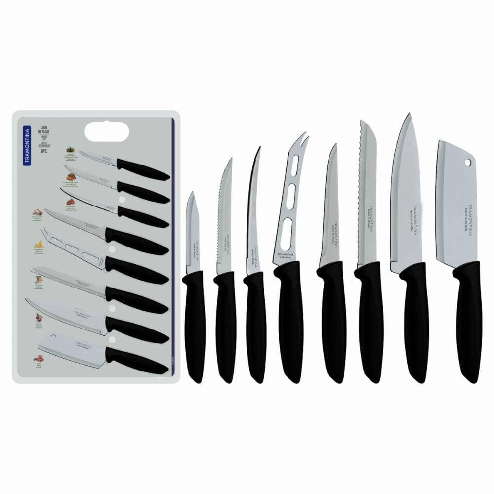 Jogo Conjunto Facas Plenus Inox Tramontina 8pçs