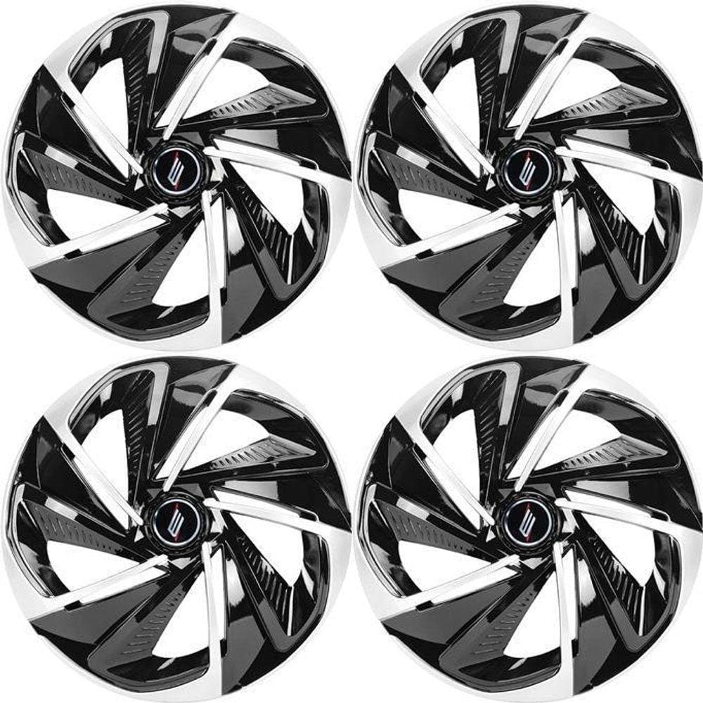 Jogo Calota Esportiva Universal Aro 14 Elitte Nitro Black Si