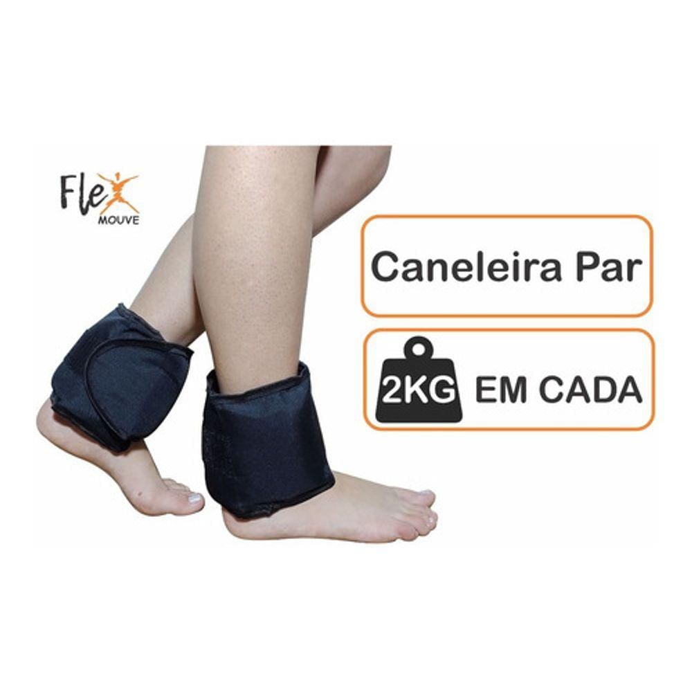 Tornozeleira Caneleira Peso 2kg Par Treino Crossfit Fitness