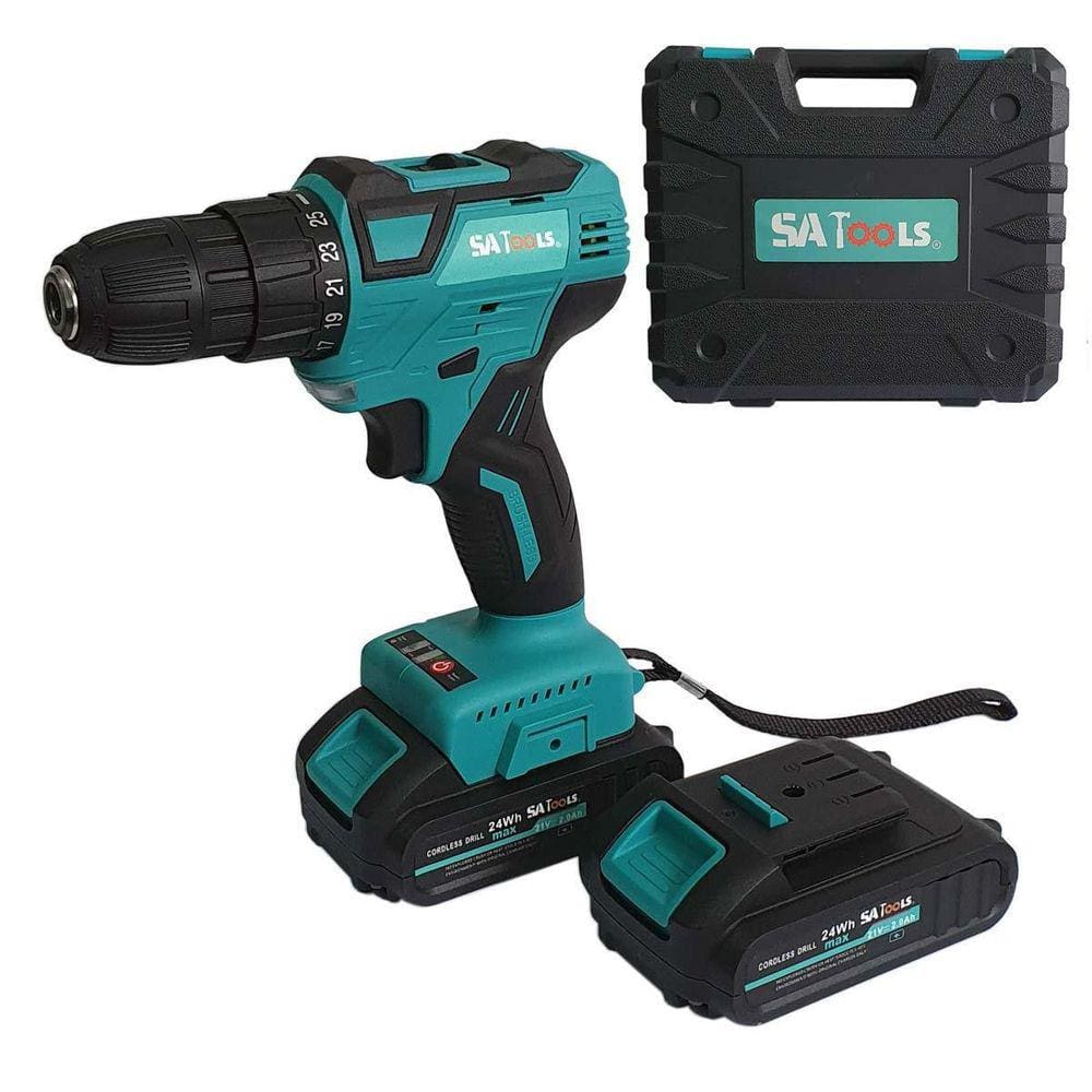 Parafusadeira Furadeira 21V Com 2 Baterias 2Ah Brushless
