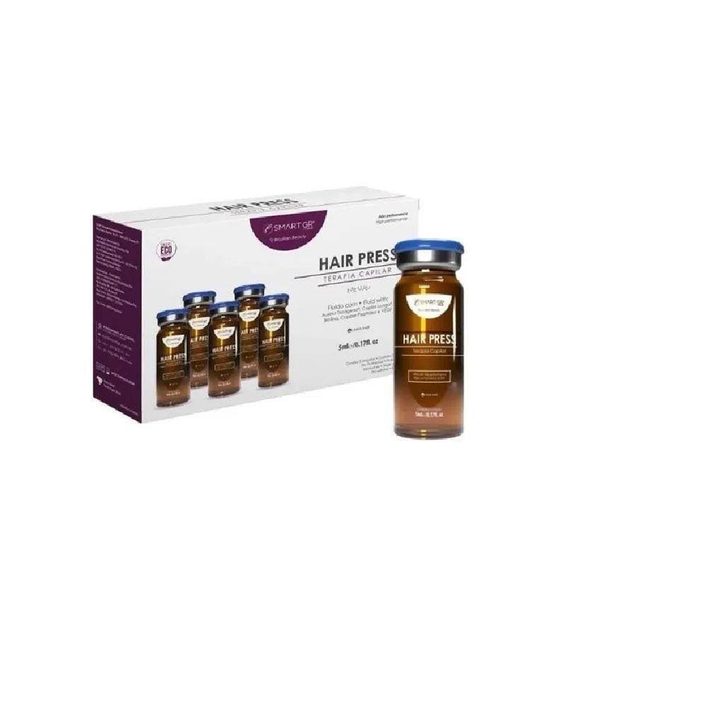 Fluido Hair Press Smart Gr Terapia Capilar - 5 Frascos 5Ml