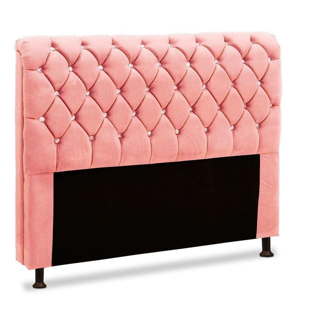 Cabeceira Fernanda 1,95 Para Cama Box King Size Rose Luxor