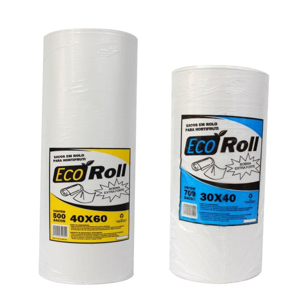 Kit 6Kg Bobina Saco Picotada Misto 30x40 40x60 2 Bob