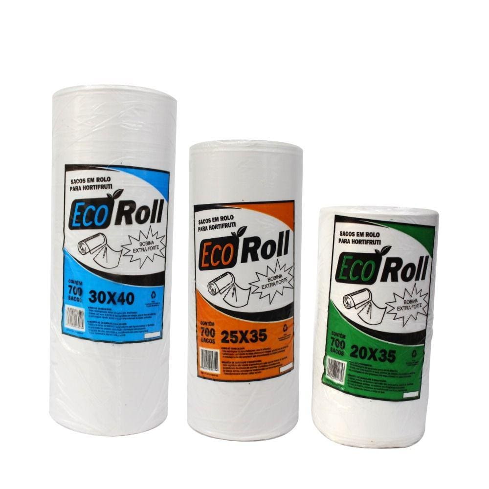 Kit 12Kg Bobina Saco Picotada Misto 20x35 25x35 30x40 6 Bob