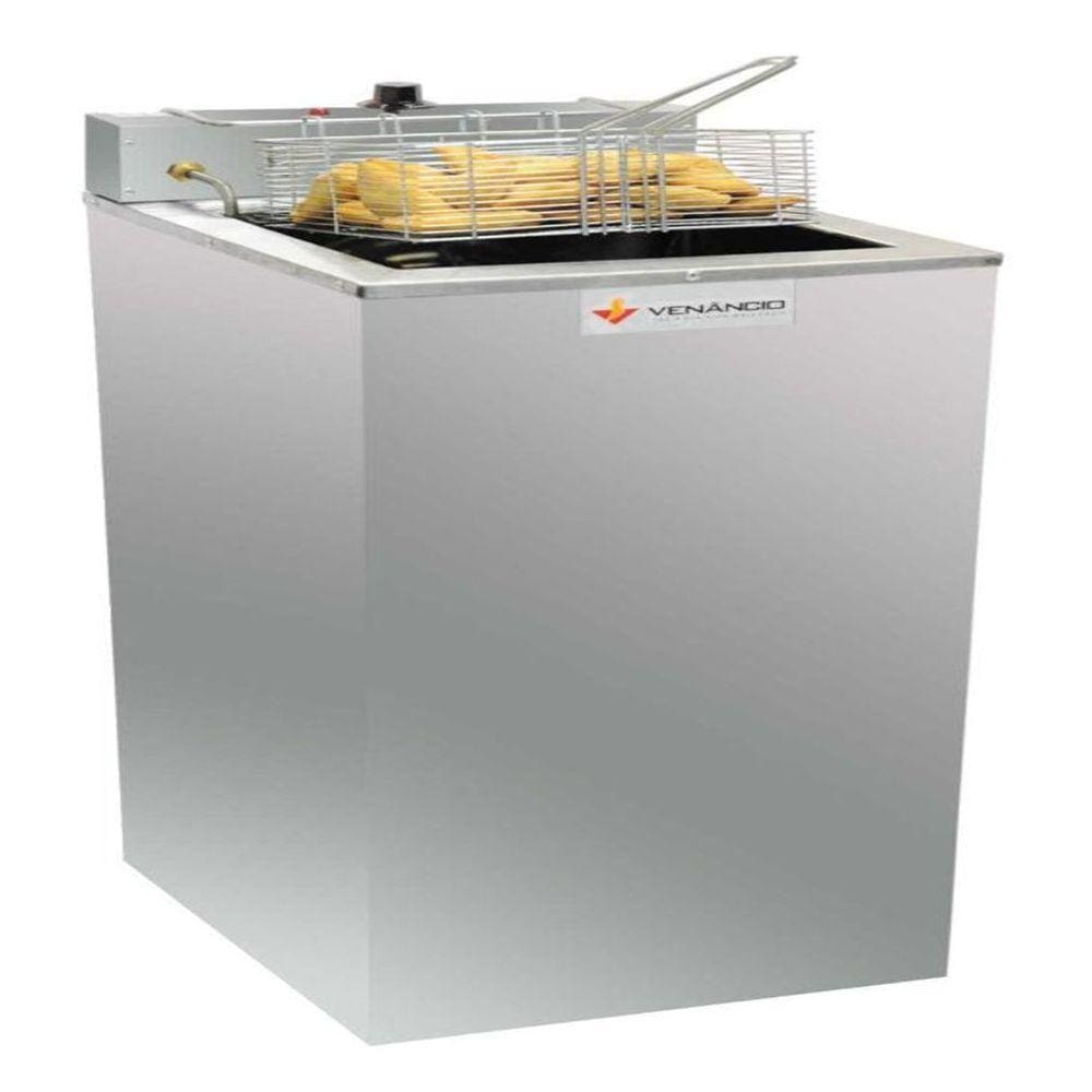 Fritador água E óleo 23 Litros C/ 1 Cesto- 220v Met. Venâncio