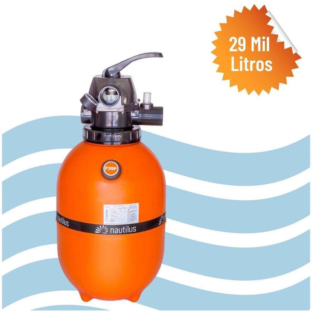 Filtro Para Limpeza De Piscina Até 29 Mil Litros F350P - Nautilus