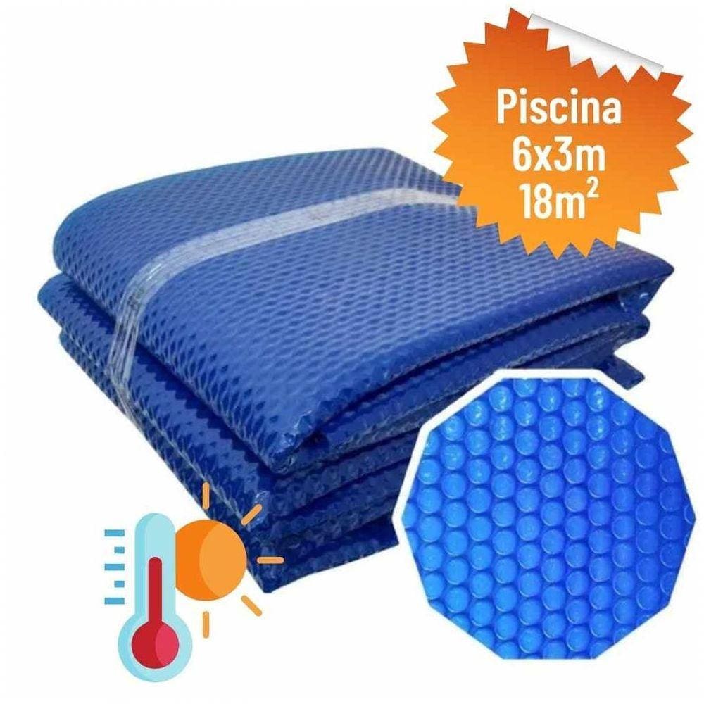 Capa Térmica Bolha 300 Micras Para Piscinas De 06X03 (18M²)
