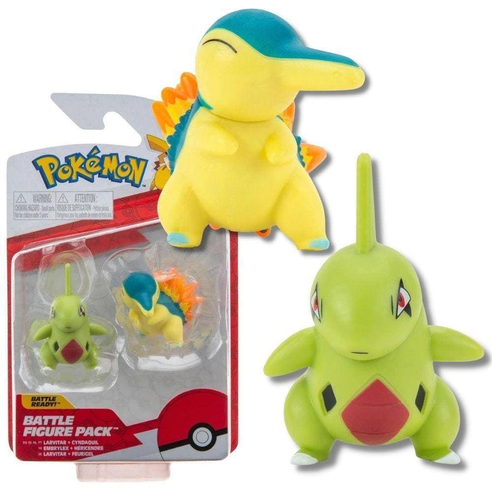 Pack c/ 3 Bonecos Pokémon Battle Figure Set - Jazwares