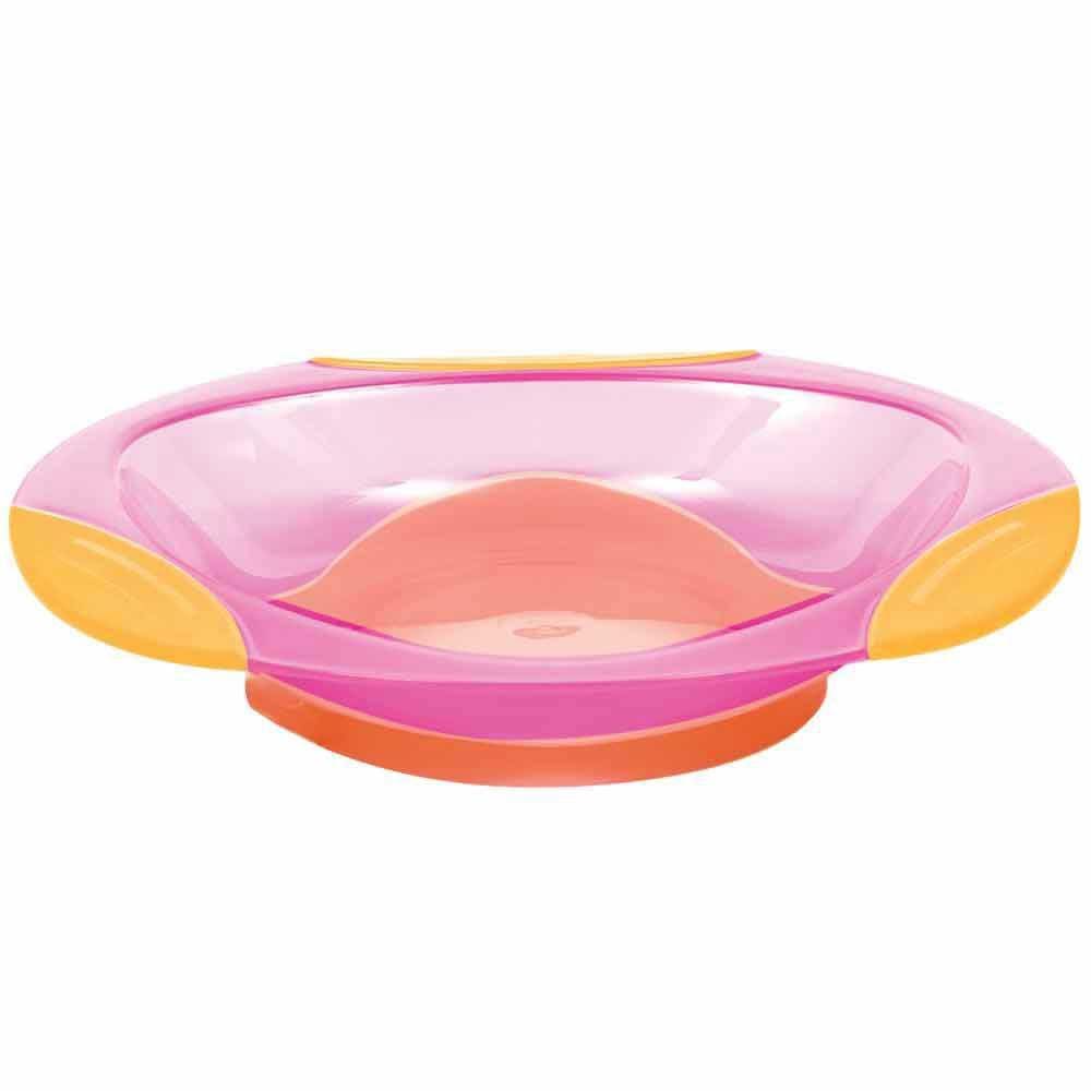 Pratinho com Ventosa - Refeição Bebê - 220ml - Fun - Rosa - Buba