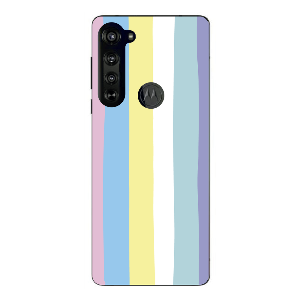 Capa Case Capinha Motorola Moto Edge Arco Iris Candy