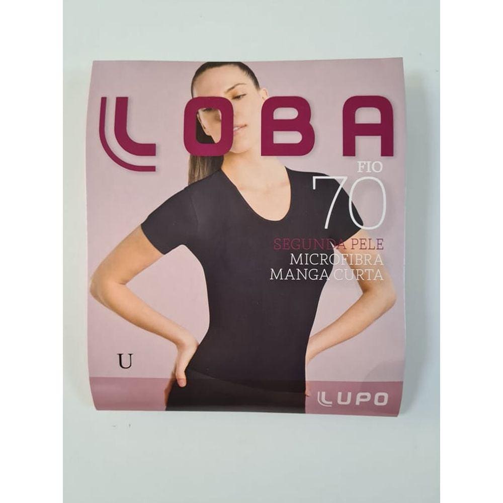 Blusa Segunda Pele Manga Curta Fio 70 Loba Lupo 805, Tamanho Único.