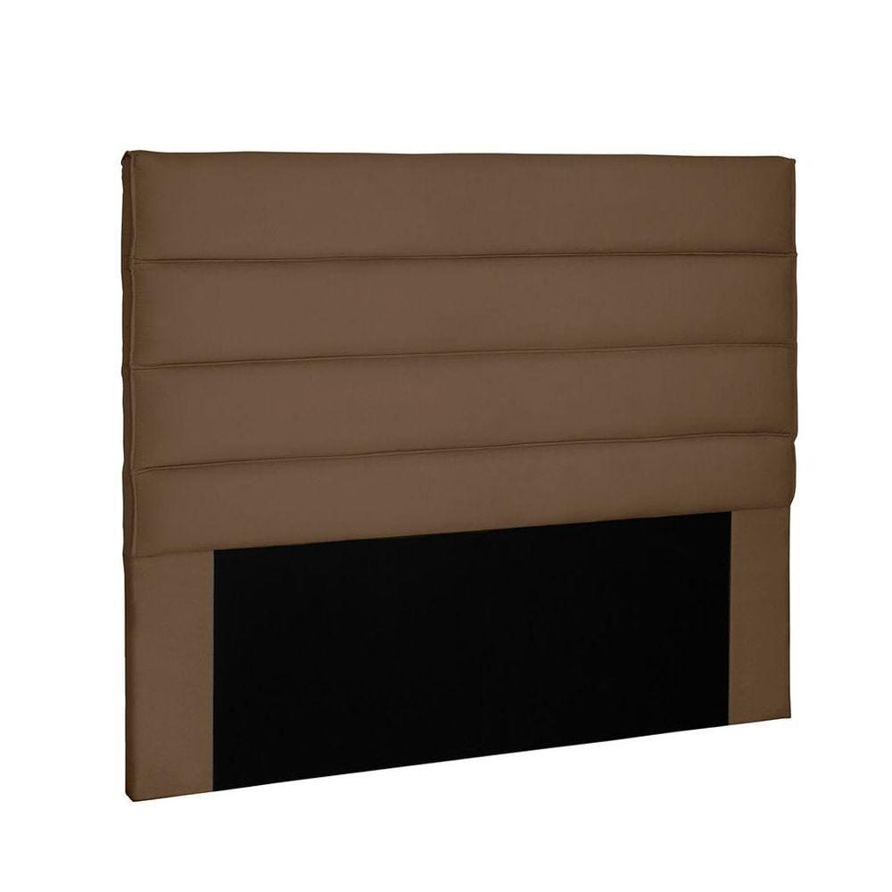 Cabeceira La Italiana Para Cama Box Casal 140 Cm Suede - D`rossi Cor Caramelo