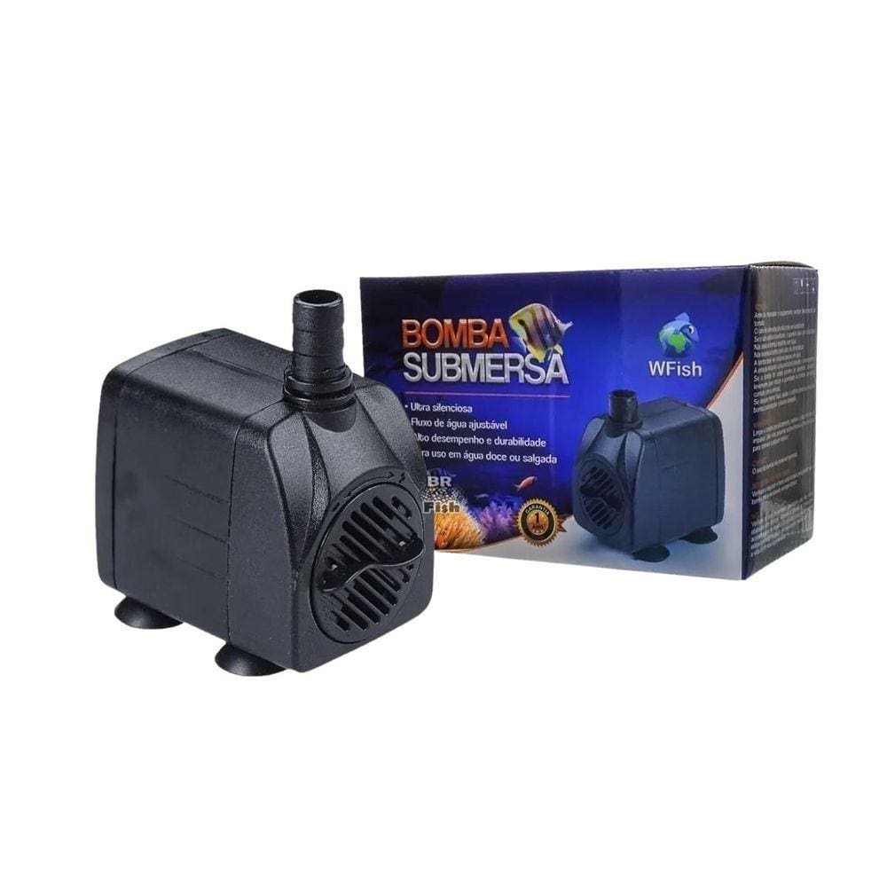 Bomba Submersa Wf-1500 Wfish 1500L/H Para Aquários 220V