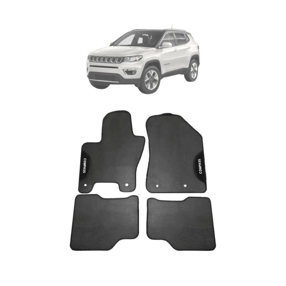 Jogo de Tapetes Automotivos Golden BRB Jeep Compass 2017 em diante