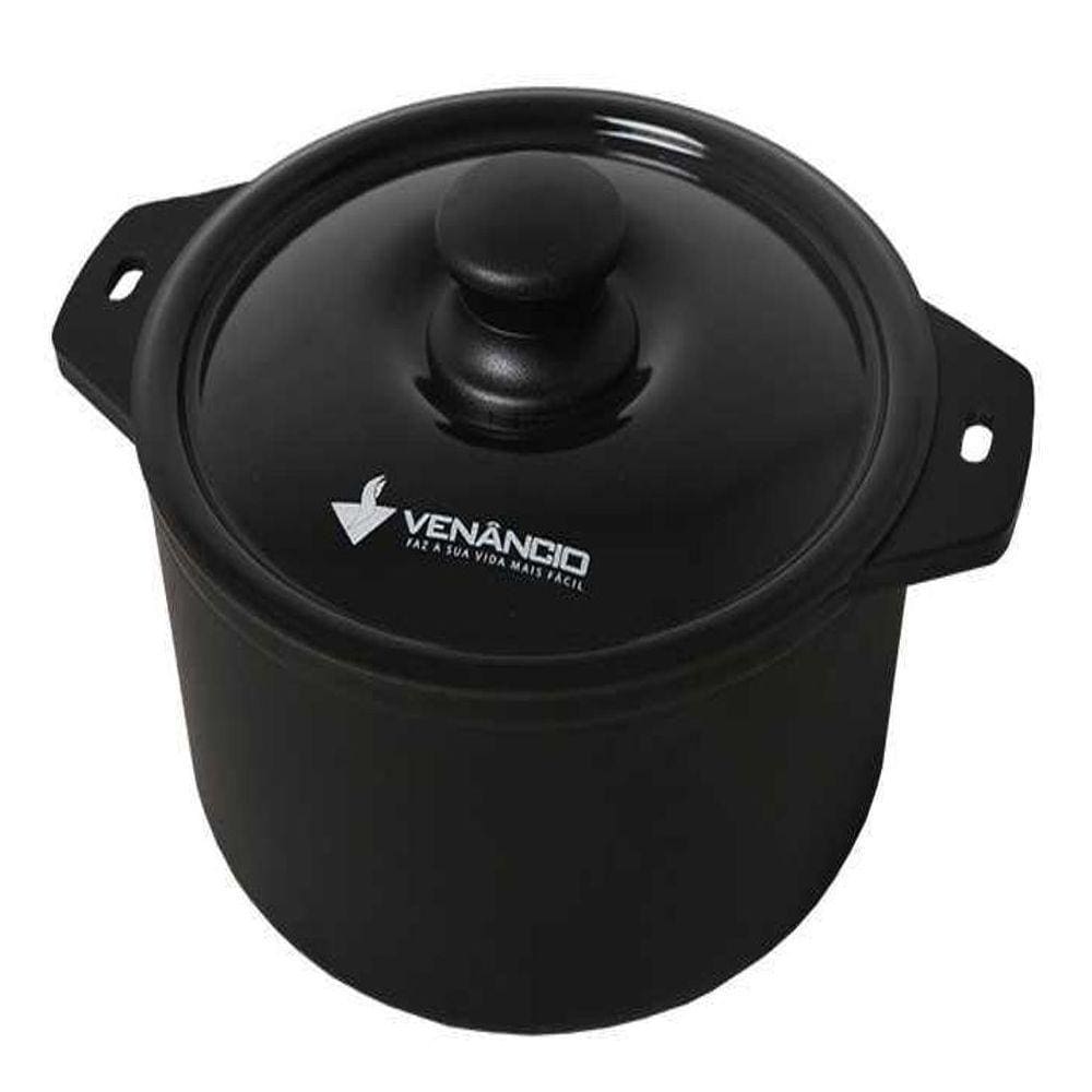 Panela De Ferro Fundido Tampa Preta 280x115 Met. Met. Venâncio