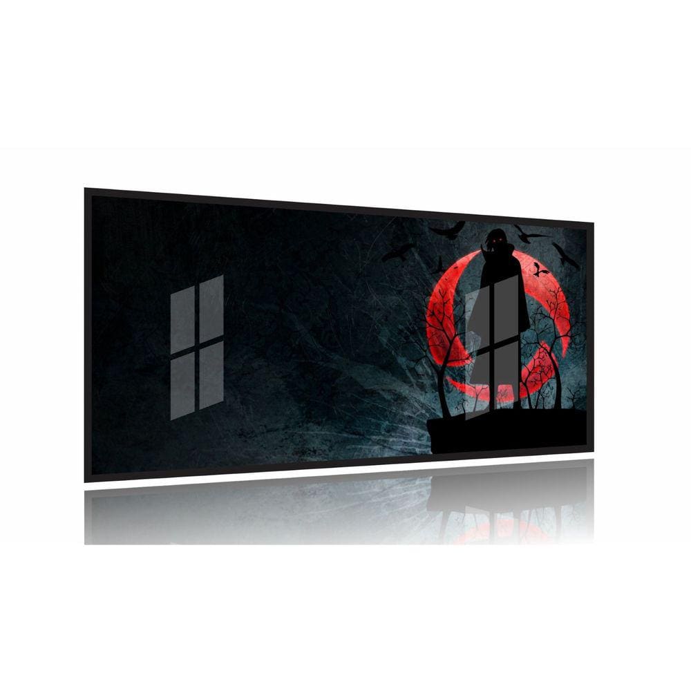 Quadro Decorativo Naruto - Uchiha Itachi -130x60 Moldura Preta 2x2