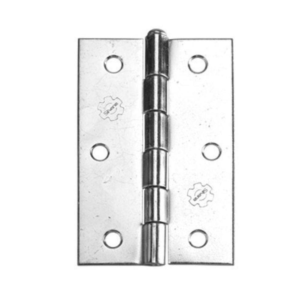 Kit 12 Dobradiças Silvana Ferro Polido Para Porta e Janela 2”