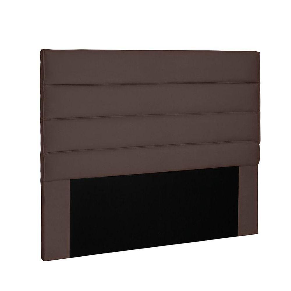 Cabeceira La Italiana Para Cama Box Casal 140 Cm Suede - D`rossi Cor Café
