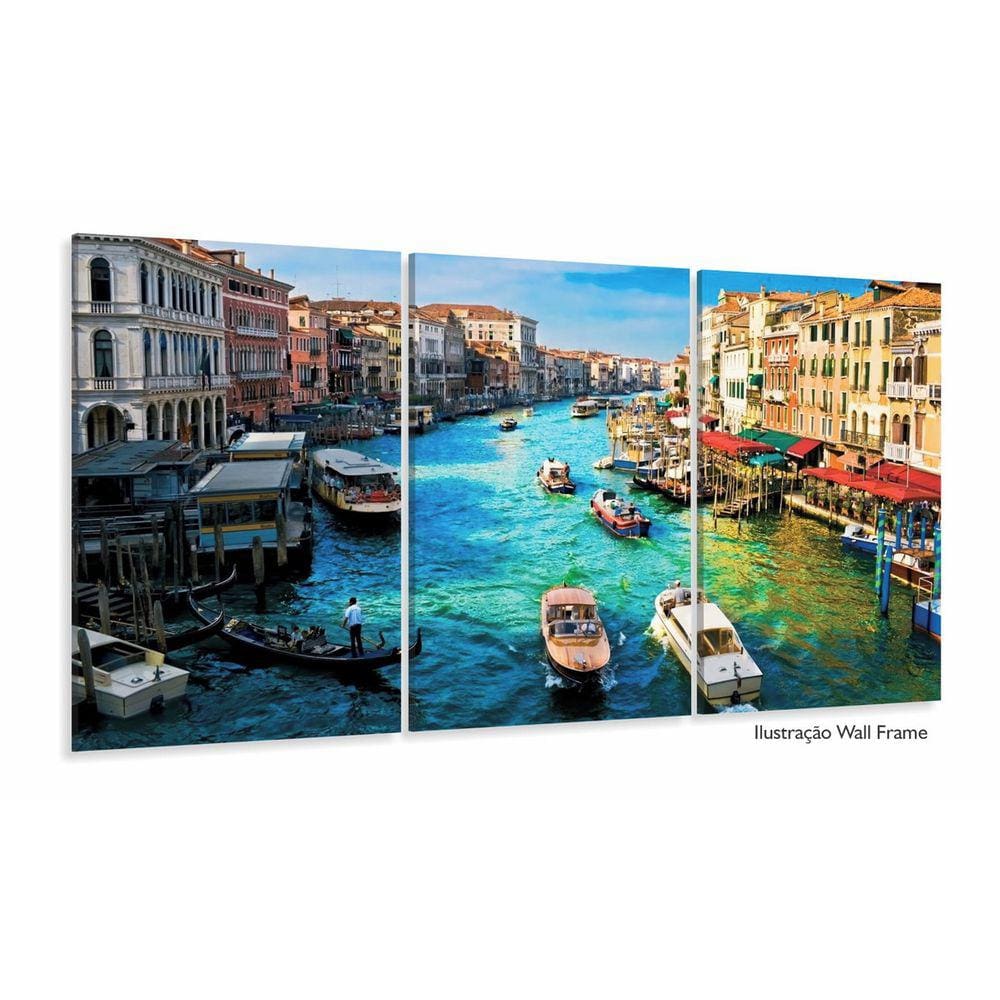 Quadros Decorativos Paisagem Veneza Escritório Tecido 120x6