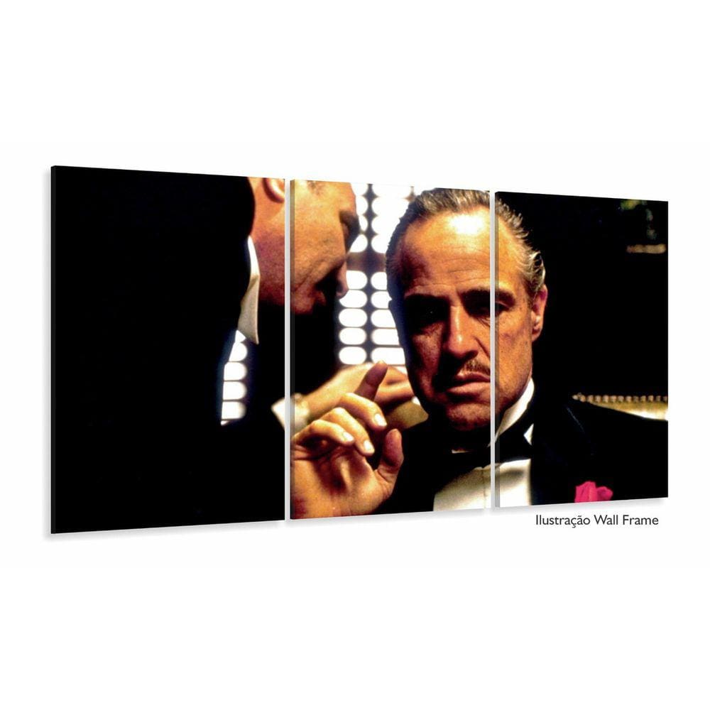 Quadro Decorativo Poderoso Chefão 120x60 3 peças