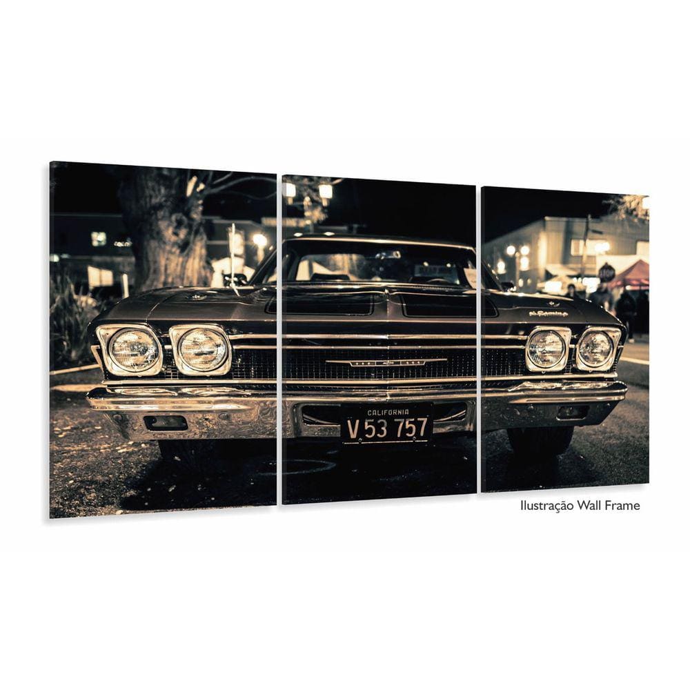 Quadros Decorativos Carro Impala Retrô Quarto Sala 120x60 3