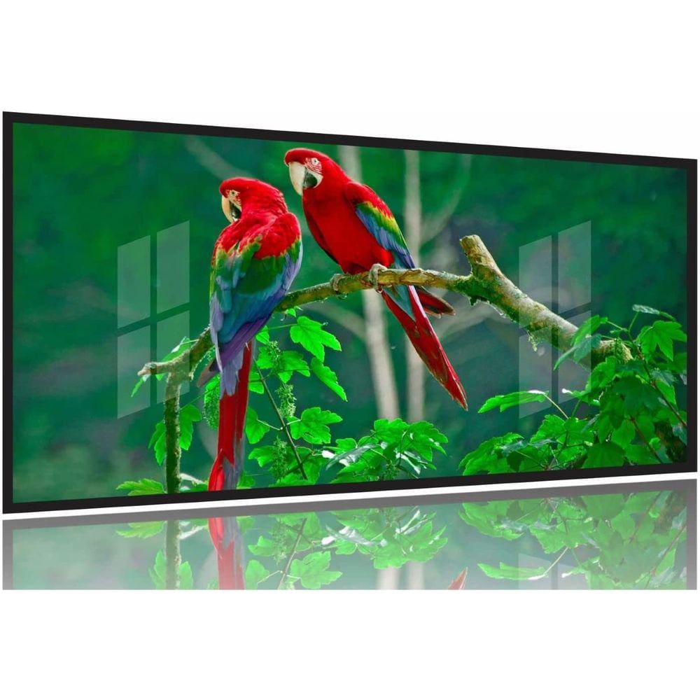 Quadro Decorativo 130x60 Sala Quarto Casal Araras Vermelhas