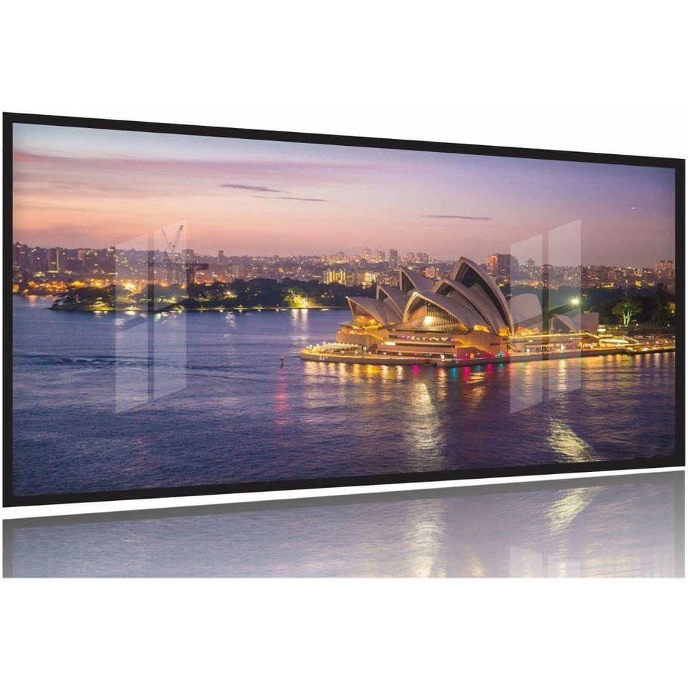 Quadros Decorativos Australia Sydney Paisagem 130x60 Moldura Preta 2x2