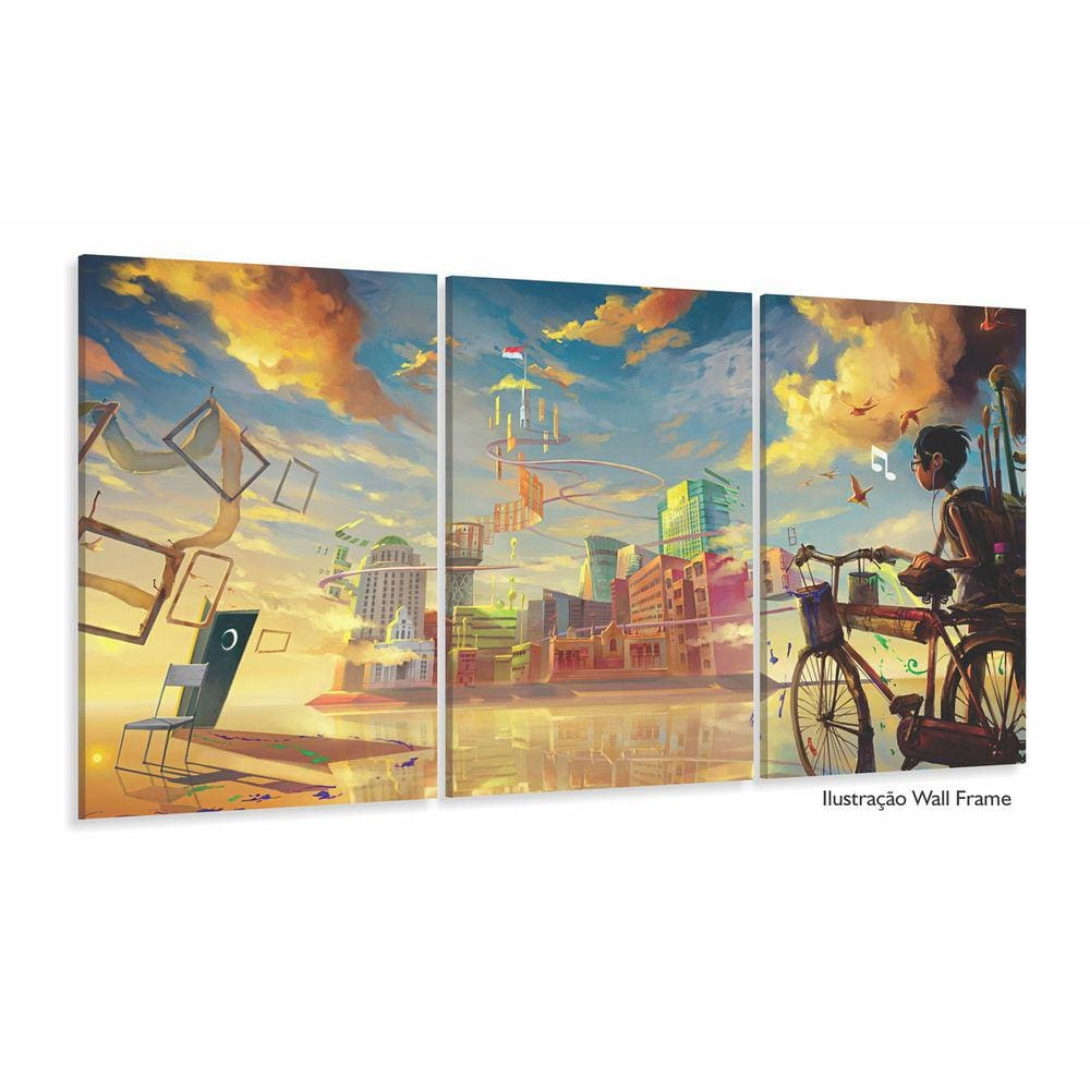 Quadro decorativo Artístico - Paisagens - Tela em Tecido