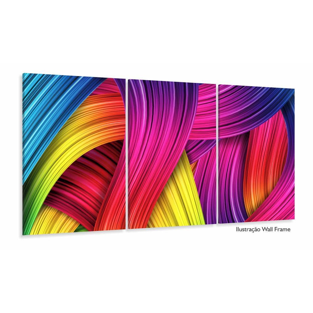 Quadro Decorativo 120x60 Sala Quarto Abstrato Colorido