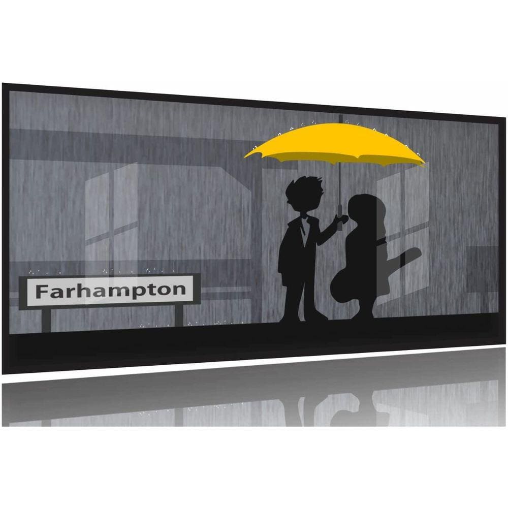 Quadro Decorativo How I Met Your Mother 130x60 Moldura Preta 2x2