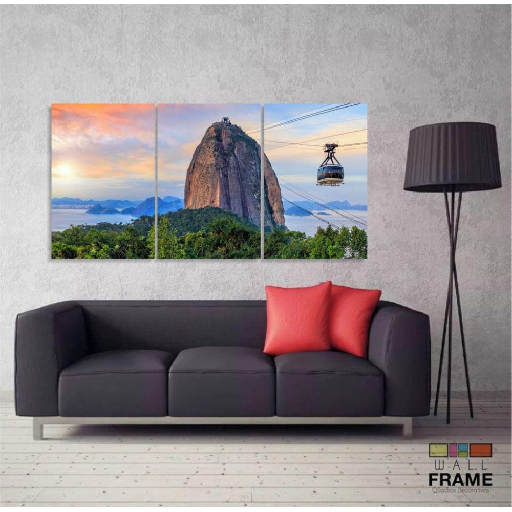 Quadro Decorativo Sala Quarto Escritório Teleférico Pão de a
