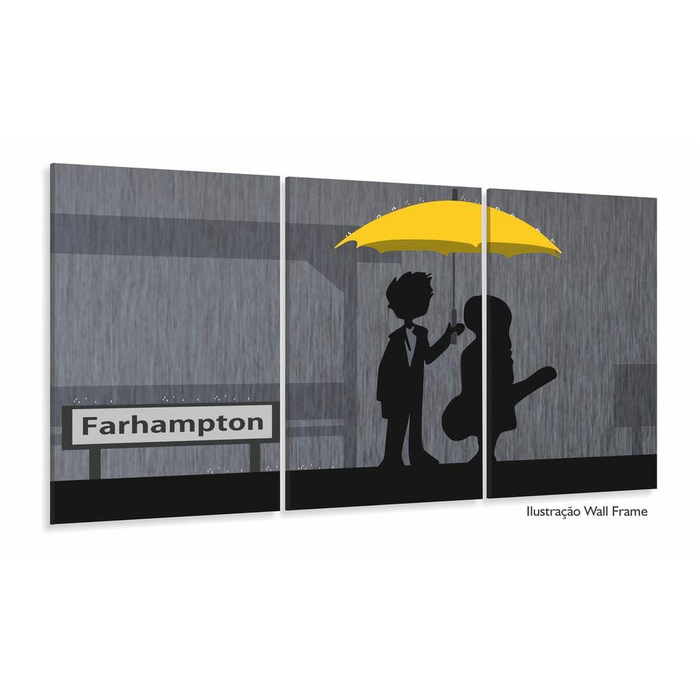 Quadro Decorativo How I Met Your Mother Em Tecido 3 Peças