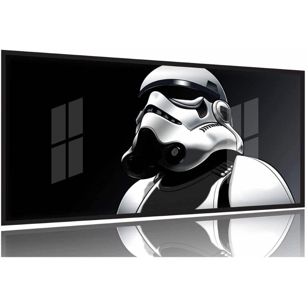 Quadro Decorativo Star Wars 130x60 Moldura Preta 2x2