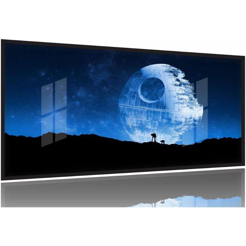 Quadro Decorativo 130x60 Sala Quarto Estrela Da Morte At-at
