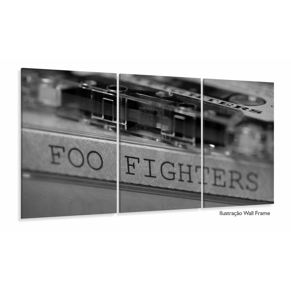 Quadro Decorativo Foo Fighters 120x60 3 pçs