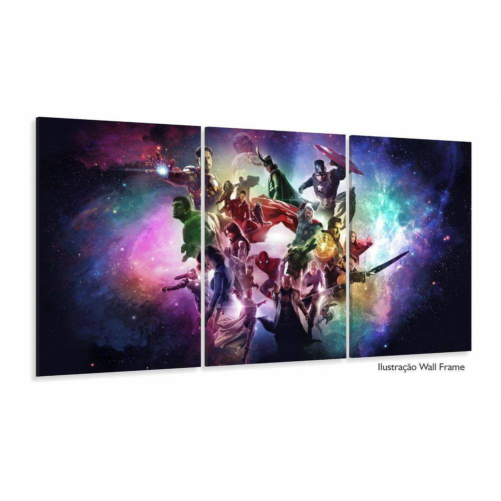 Quadro Decorativo Vingadores D 5 peças 120x60 3 peças