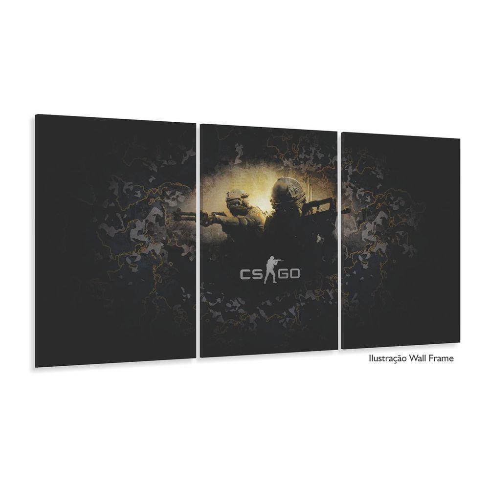 Quadro Decorativo CS GO 120x60 em tecido