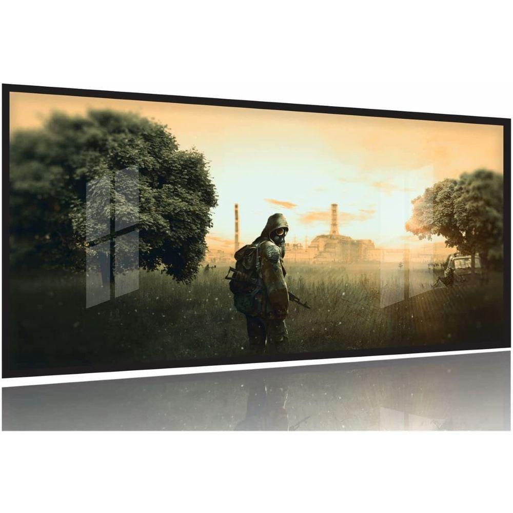 Quadro Decorativos Escape from Tarkov 130x60 Moldura Preta 2x2