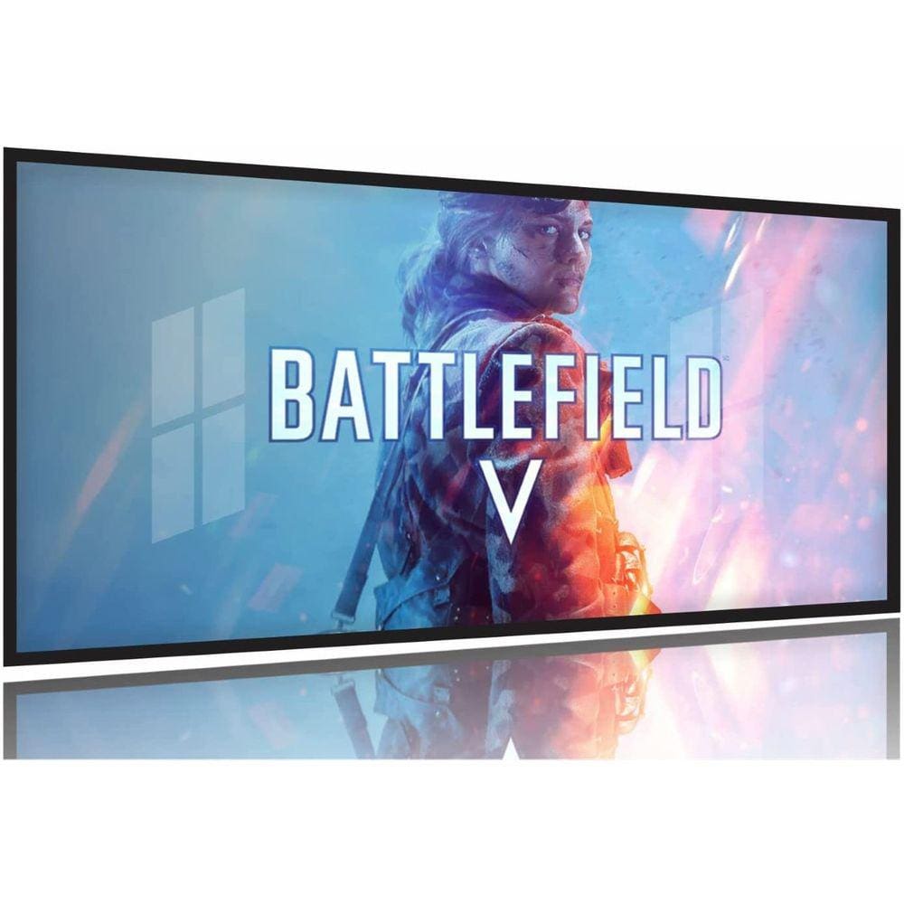 Quadro Decorativo Jogo-battlefield Com 130x60 Moldura Preta 2x2